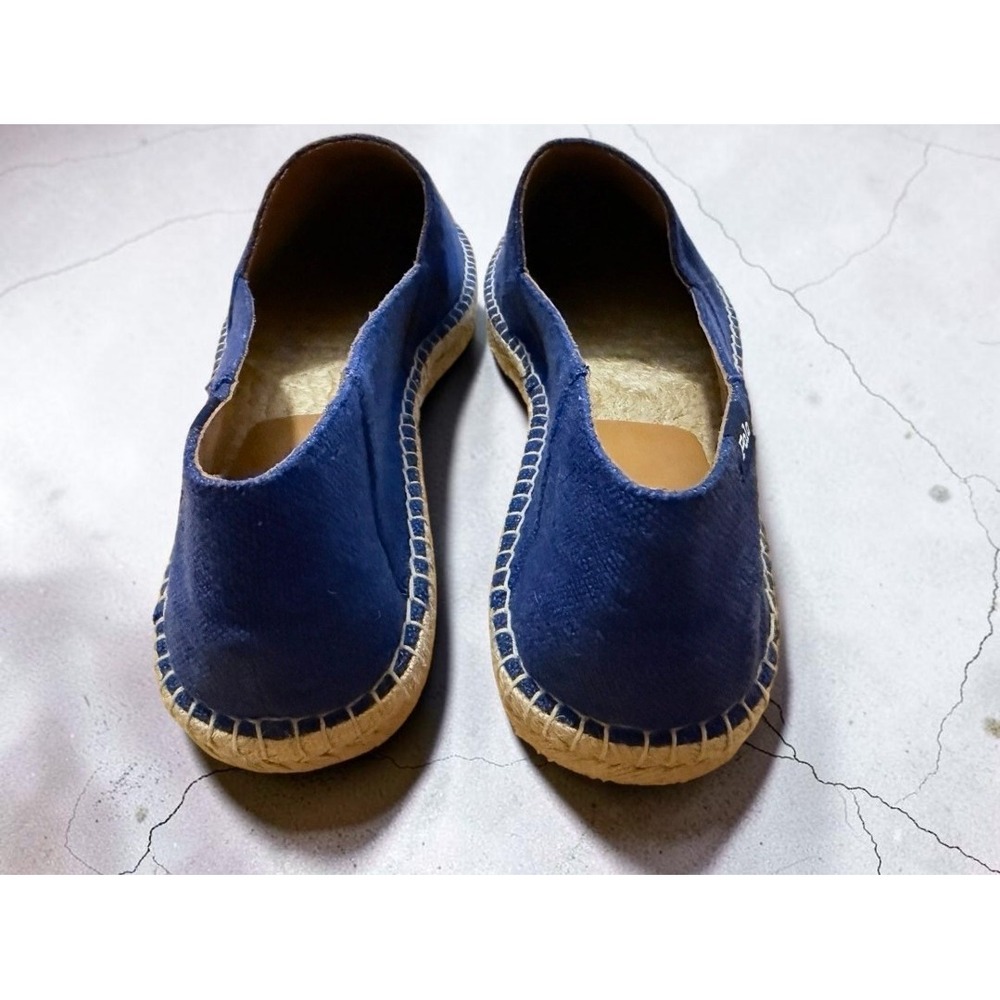 Polo Ralph Lauren Cevio Canvas Leather Espadrille 13 True Rope Slip On Loafer - Picture 9 of 10